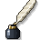 Bronze Writer's Quill
