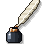 Copper Writer's Quill
