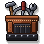 Dull Leather Tool Bag
