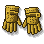 Golden Leather Gloves