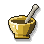 Golden Mortar and Pestle