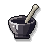 Shadow Iron Mortar and Pestle