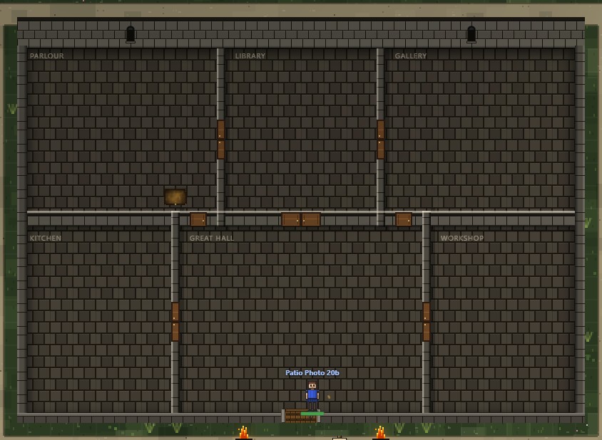The Personal Island's manor, inside, every room open